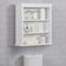 Alaterre Furniture Dorset 27"W x 29"H Wall Mounted Bath Storage Cabinet with Two Open Shelves ANVA75WH - alternate 3